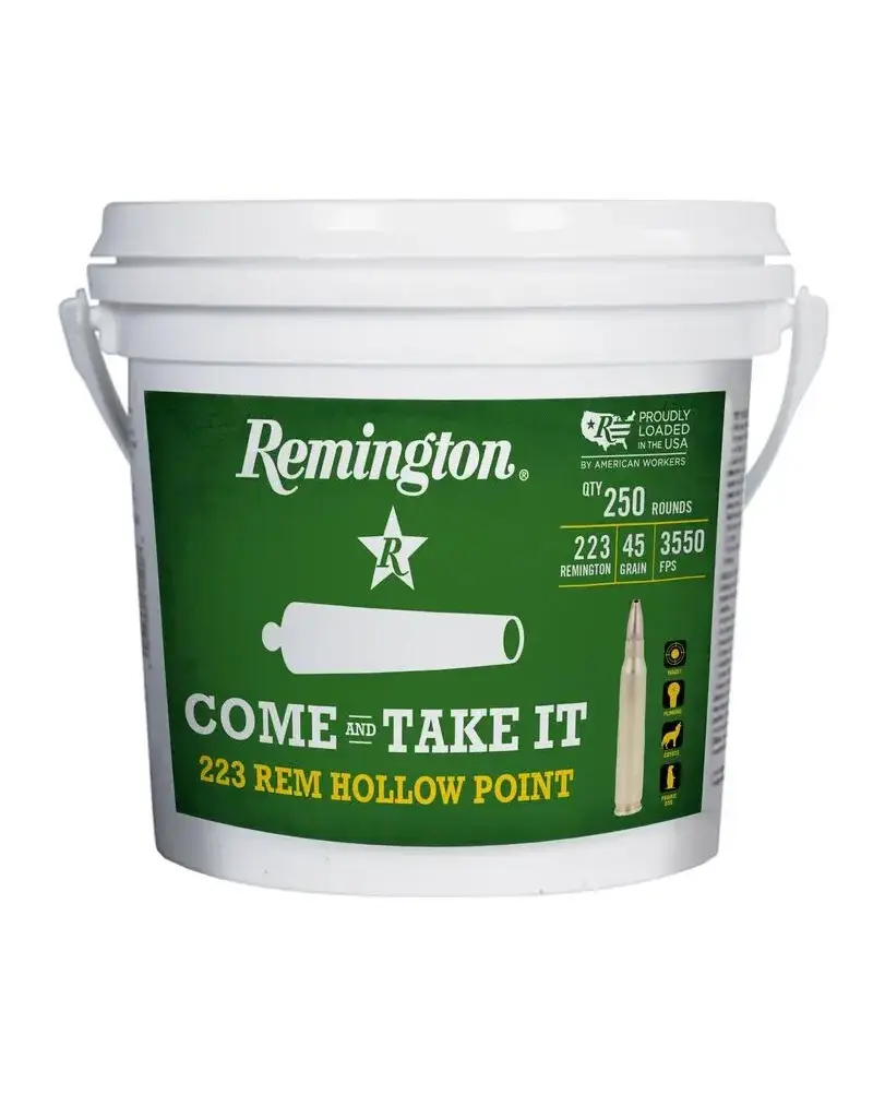 REMINGTON REMINGTON 223 REM HOLLOW POINT 45 GR JHP 250 RDS
