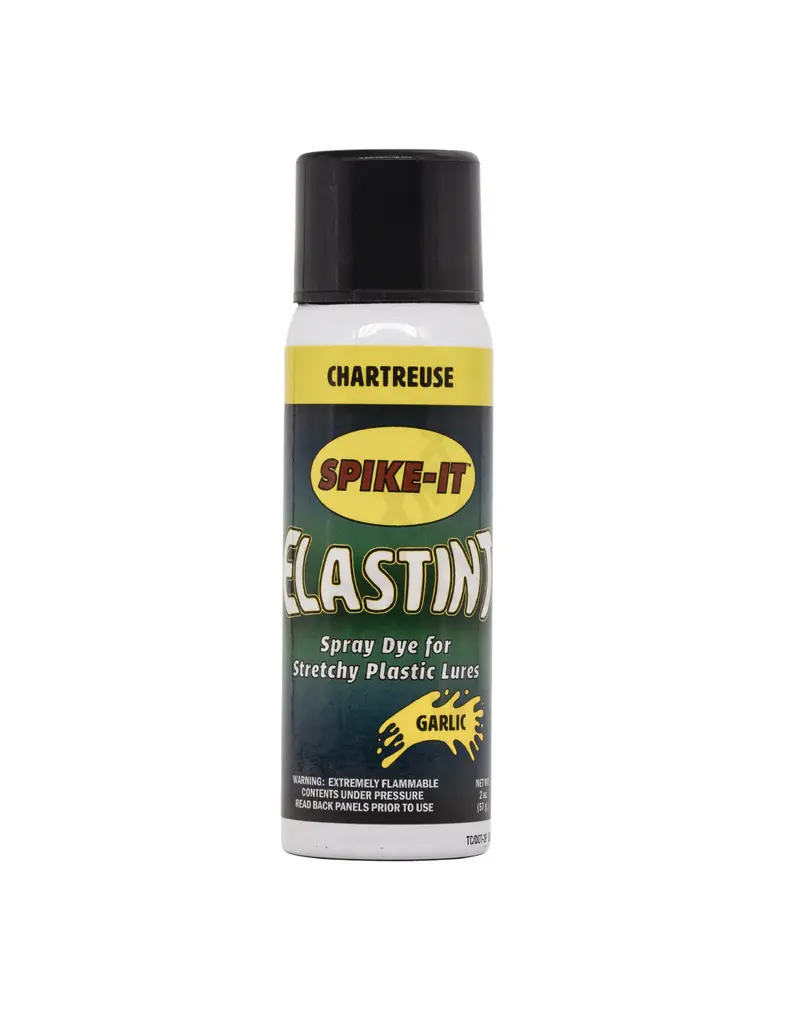 SPIKE-IT SPIKE-IT ELASTINT GARLIC  SPRAY DYE FOR STRETCHY PLASTIC LURES 2 OZ CHARTREUSE