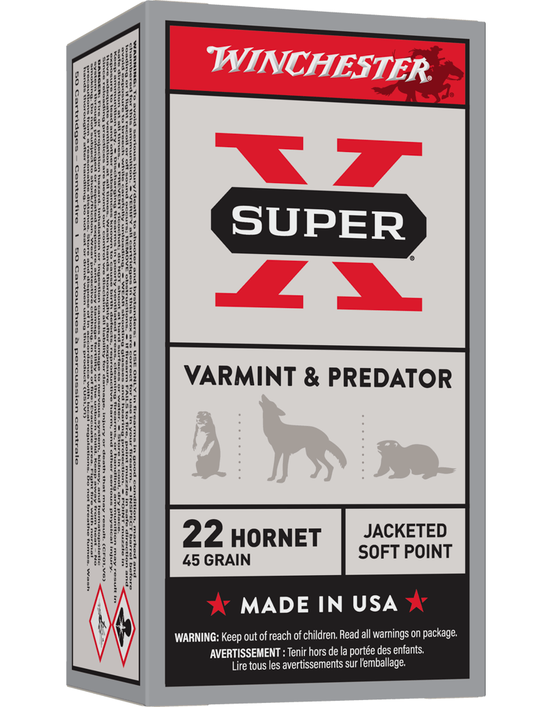 WINCHESTER WINCHESTER SUPER X 22 HORNET 45 GR 50 RDS