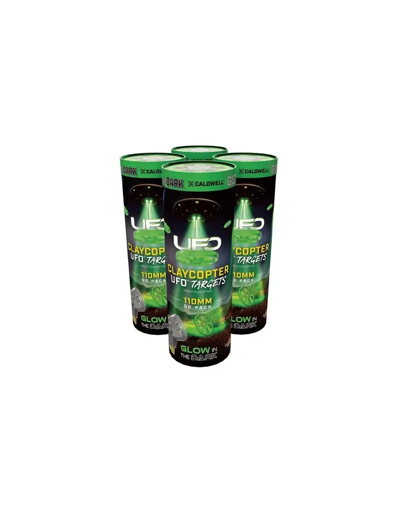 CALDWELL CALDWELL CLAYCOPTER UFO GLOWING TARGETS 110MM 50PK
