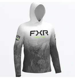 FXR FXR DERBY UNDERTOW AIR UPF PO HOODIE CHAR/ WHITE