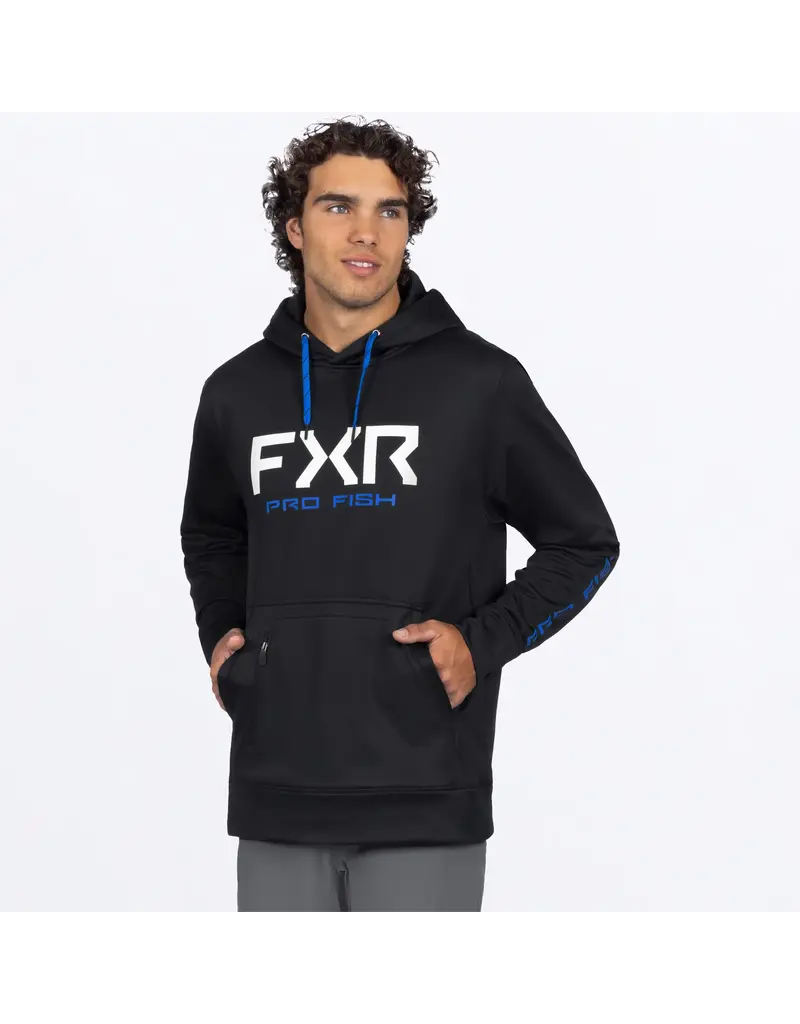 FXR FXR PRO FISH TECH PO HOODIE BLACK/ COBALT