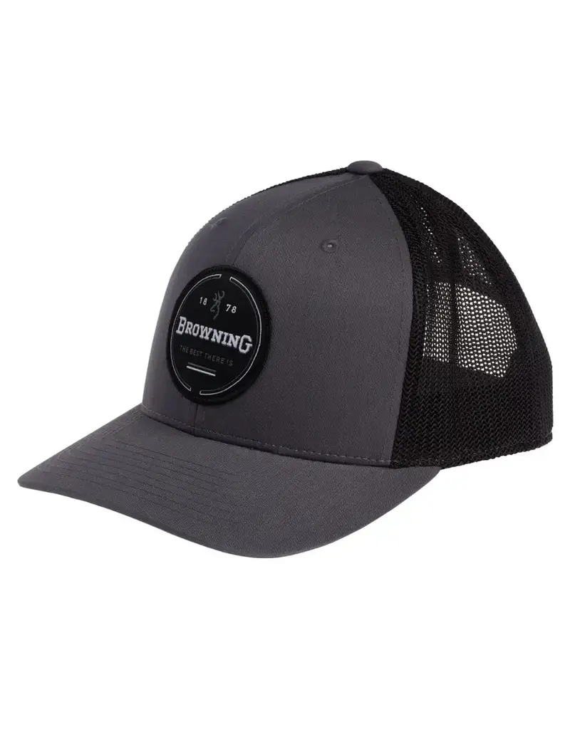 BROWNING BROWNING CRESCENT GRAY MESHBACK CAP