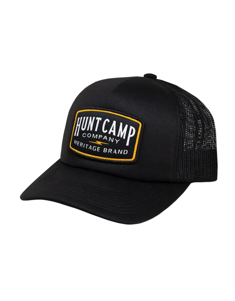 HUNT CAMP CO HUNT CAMP NIGHT CAMP BLACK MESHBACK HAT