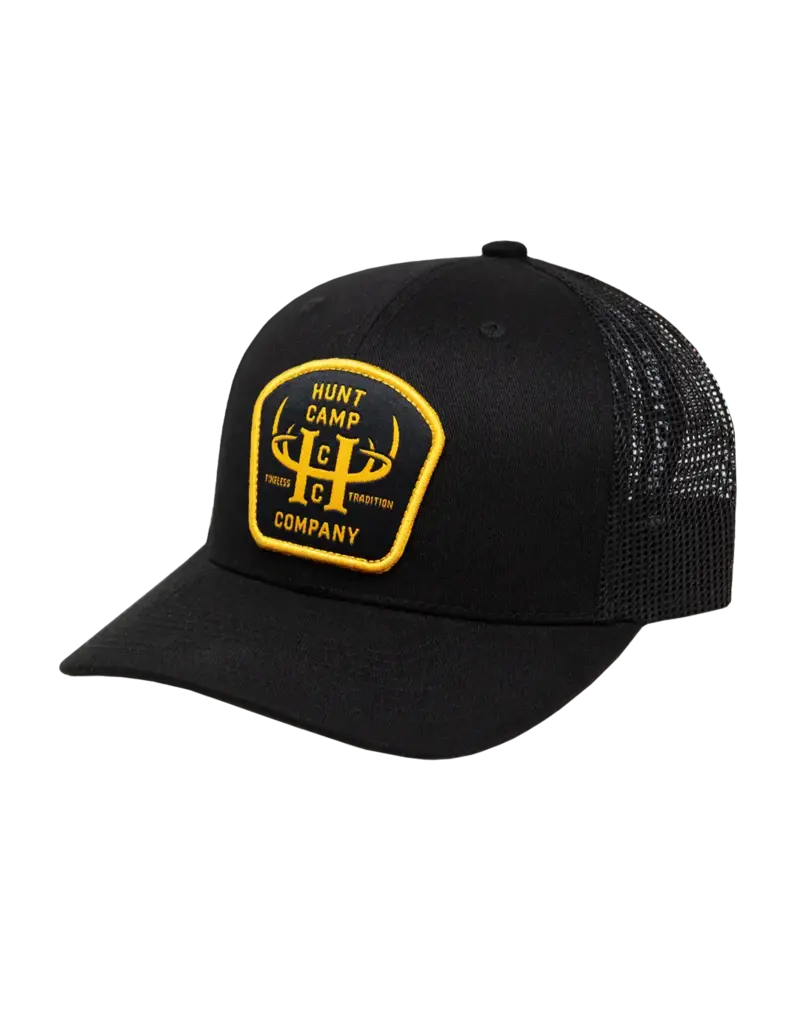 HUNT CAMP CO HUNT CAMP CAMP CAPTAIN BLACK MESHBACK HAT