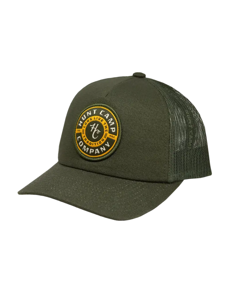 HUNT CAMP CO HUNT CAMP DETOUR OLIVE GREEN MESHBACK HAT