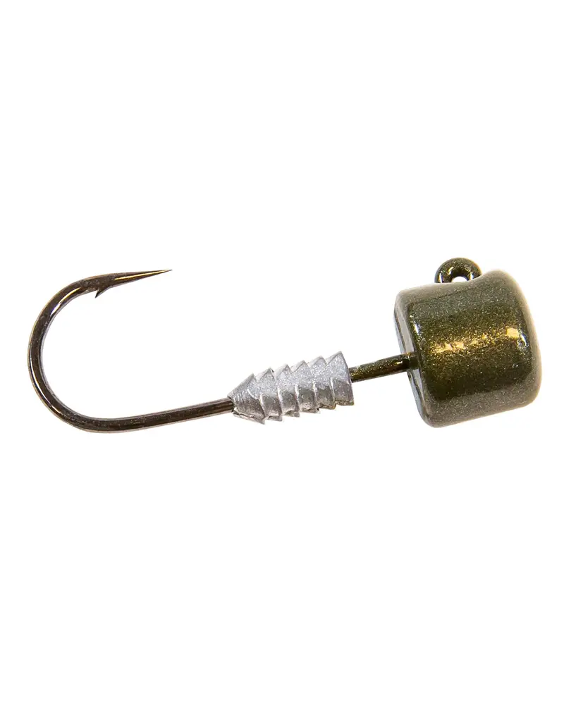 TT LURES TT LURES NED LOCKZ HEAVY DUTY NED RIG JIGHEAD GREEN PUMPKIN