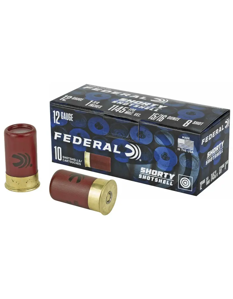 FEDERAL FEDERAL SHORTY SHOTSHELL 12GA 10 RDS 8 SHOT