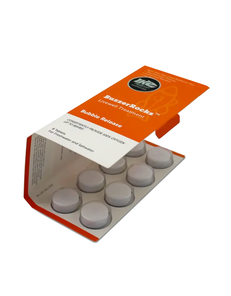BUZZERROCKS BUZZERROCKS LIVEWELL TREATMENT BUBBLE RELEASE
