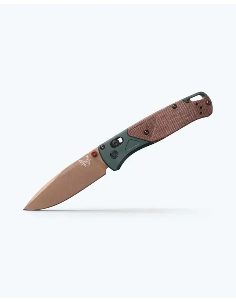 BENCHMADE BENCHMADE BUGOUT TAIGA GREEN DROP-POINT