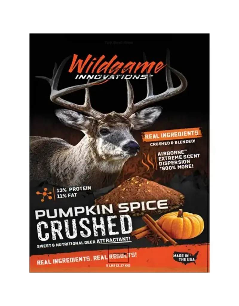 WILDGAME INNOVATIONS WILDGAME INNOVATIONS PUMPKIN SPICE CRUSHED DEER ATTRACTANT 5LB