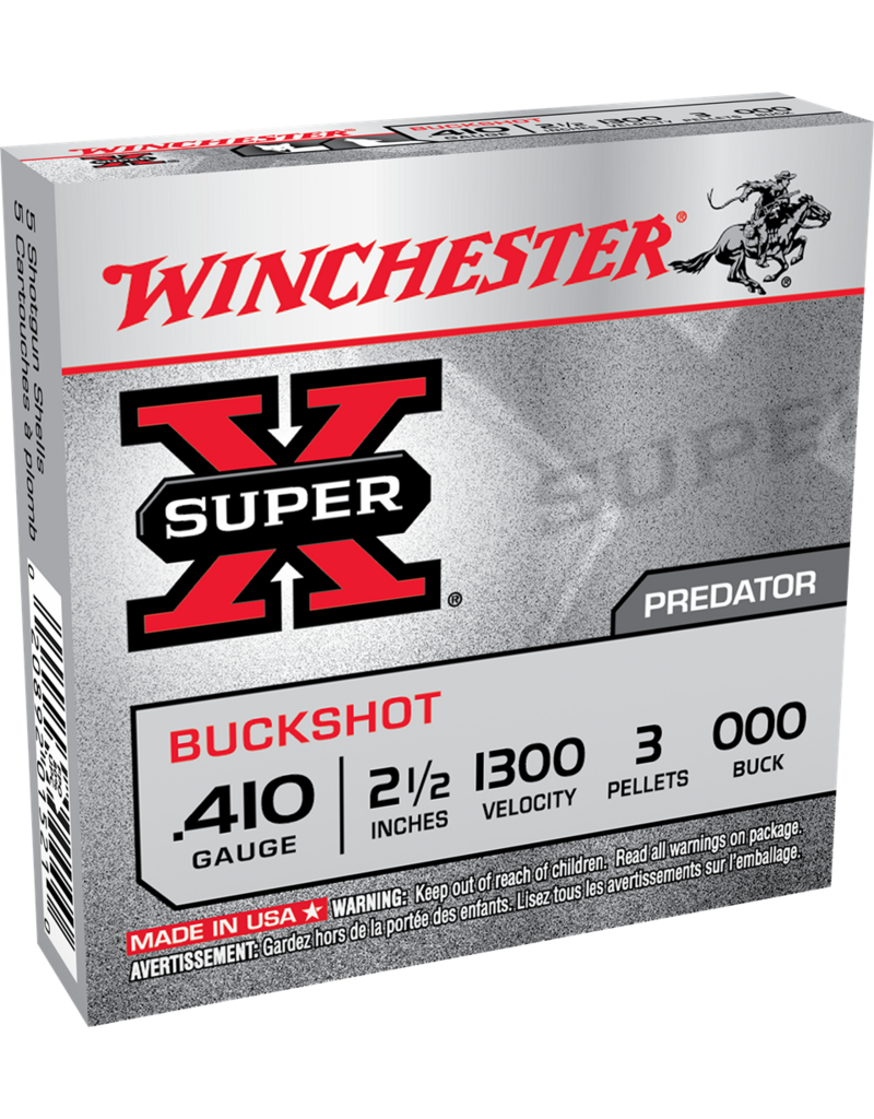 WINCHESTER WINCHESTER SUPER-X 410GA 2 1/2" - 000 BUCKSHOT 5 RDS