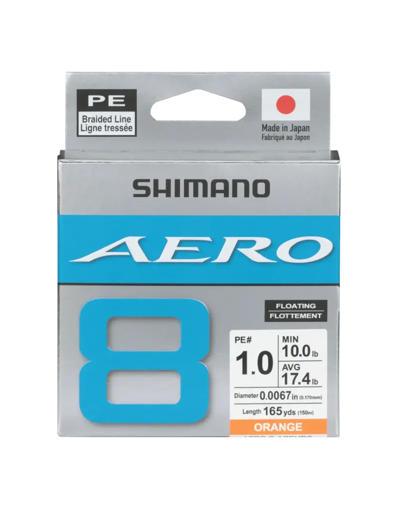 SHIMANO SHIMANO AERO 8 LINE FLOATING ORANGE 165 YD