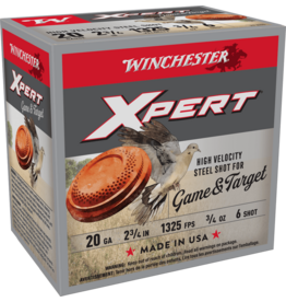 WINCHESTER WINCHESTER XPERT 20GA 2 3/4" 3/4OZ #6 STEEL 25 SHELLS