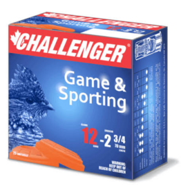 CHALLENGER CHALLENGER GAME & SPORTING 12 GA 2 3/4 #4 LEAD 25 RDS