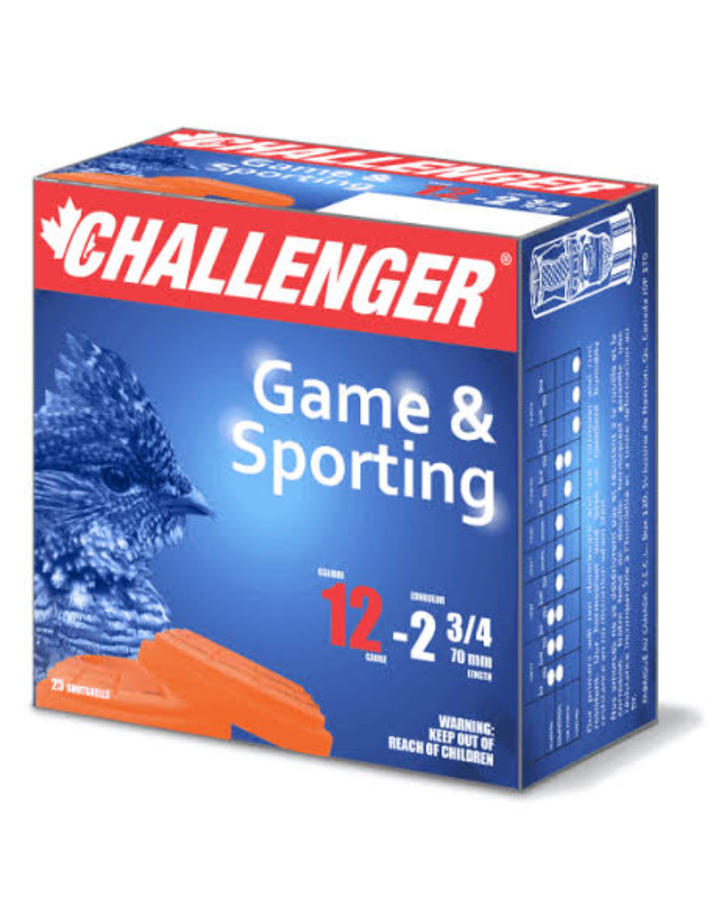 CHALLENGER CHALLENGER GAME & SPORTING 12 GA 2 3/4 #4 LEAD 25 RDS