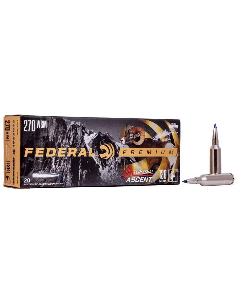 FEDERAL FEDERAL TERMINAL ASCENT 270 WSM 136 GR 20 RDS