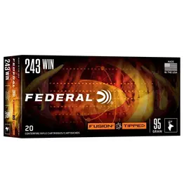 FEDERAL FEDERAL FUSION TIPPED 243 WIN 95 GR 20 RDS