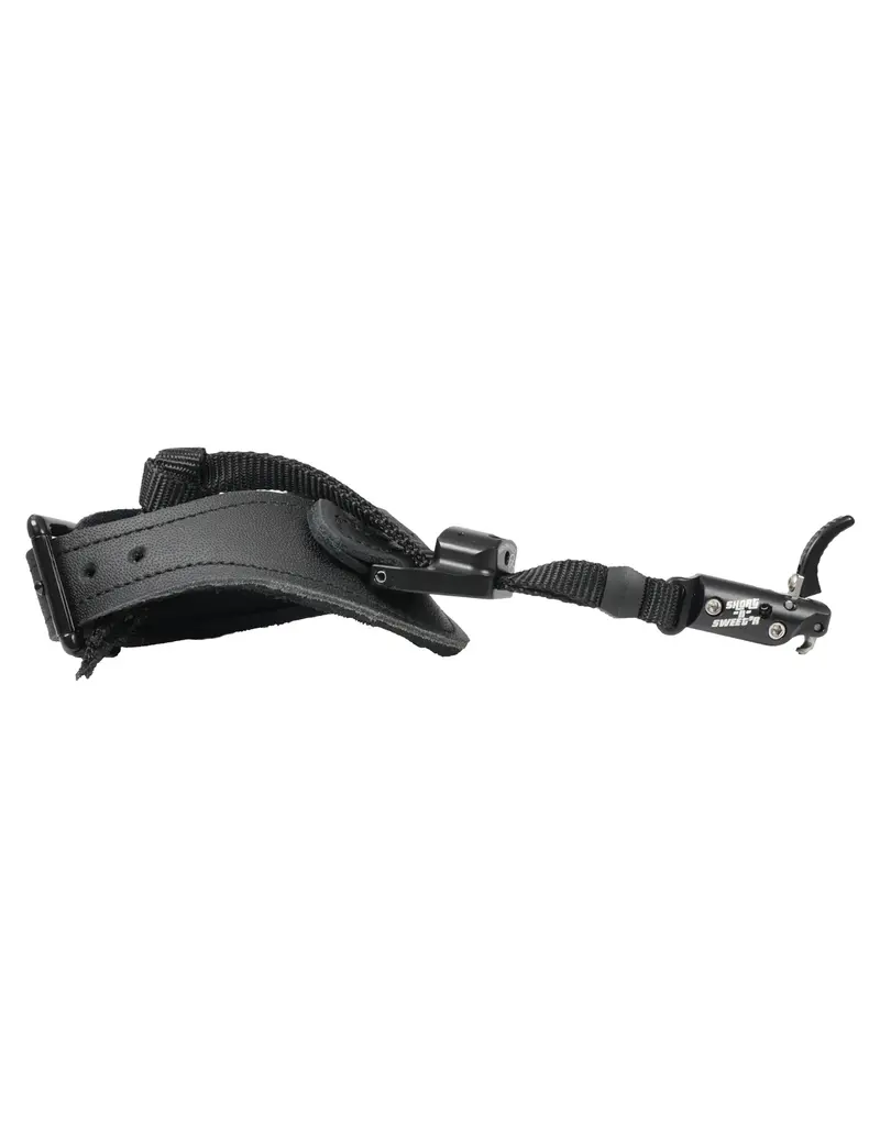T.R.U. BALL ARCHERY T.R.U. BALL SHORT-N-SWEET'R HYBRID ULTRA BUCKLE STRAP W/ PVC TAB BLACK