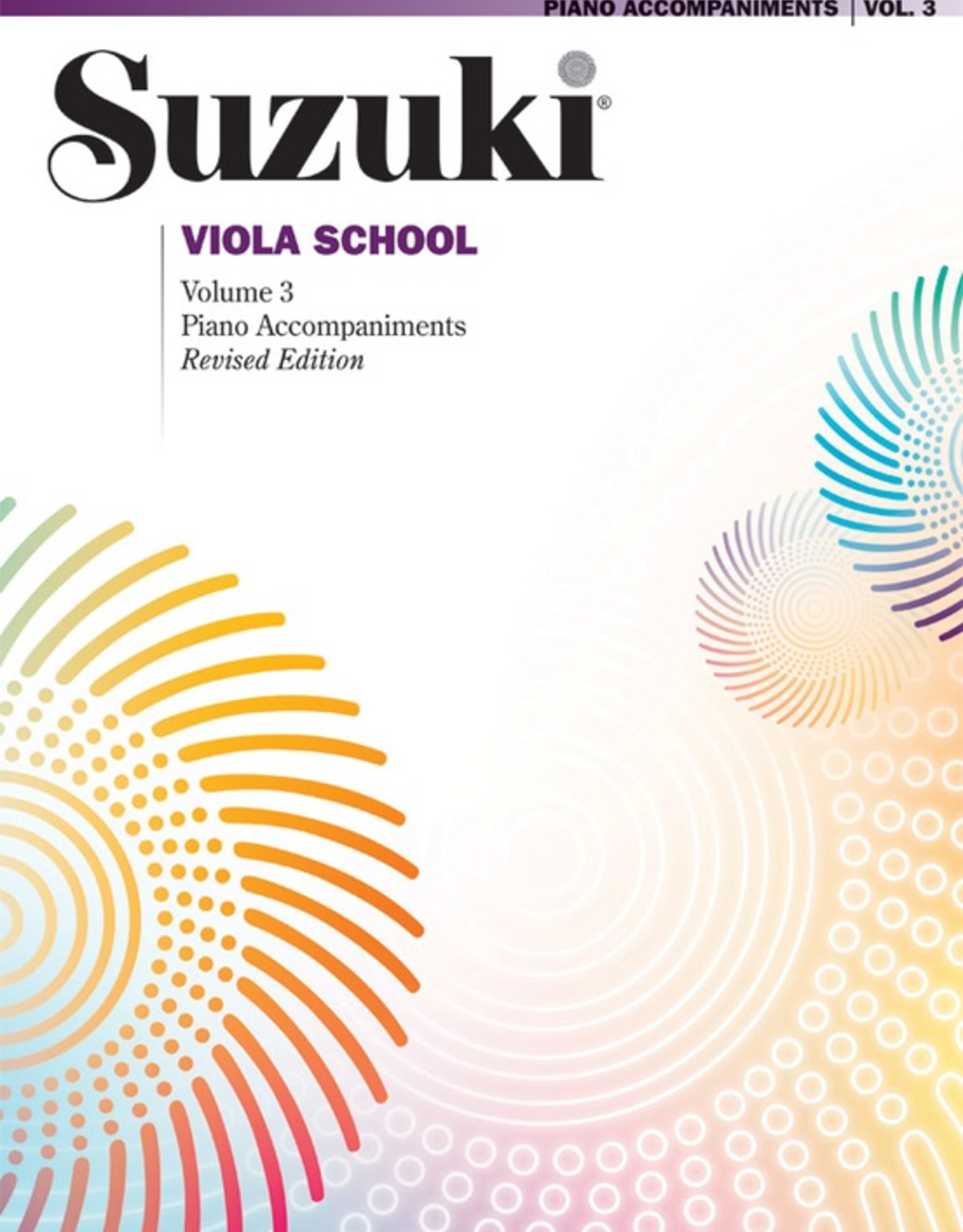 Alfred Suzuki Viola School Volume 3 - Piano Accompaniment (Revised Edition)