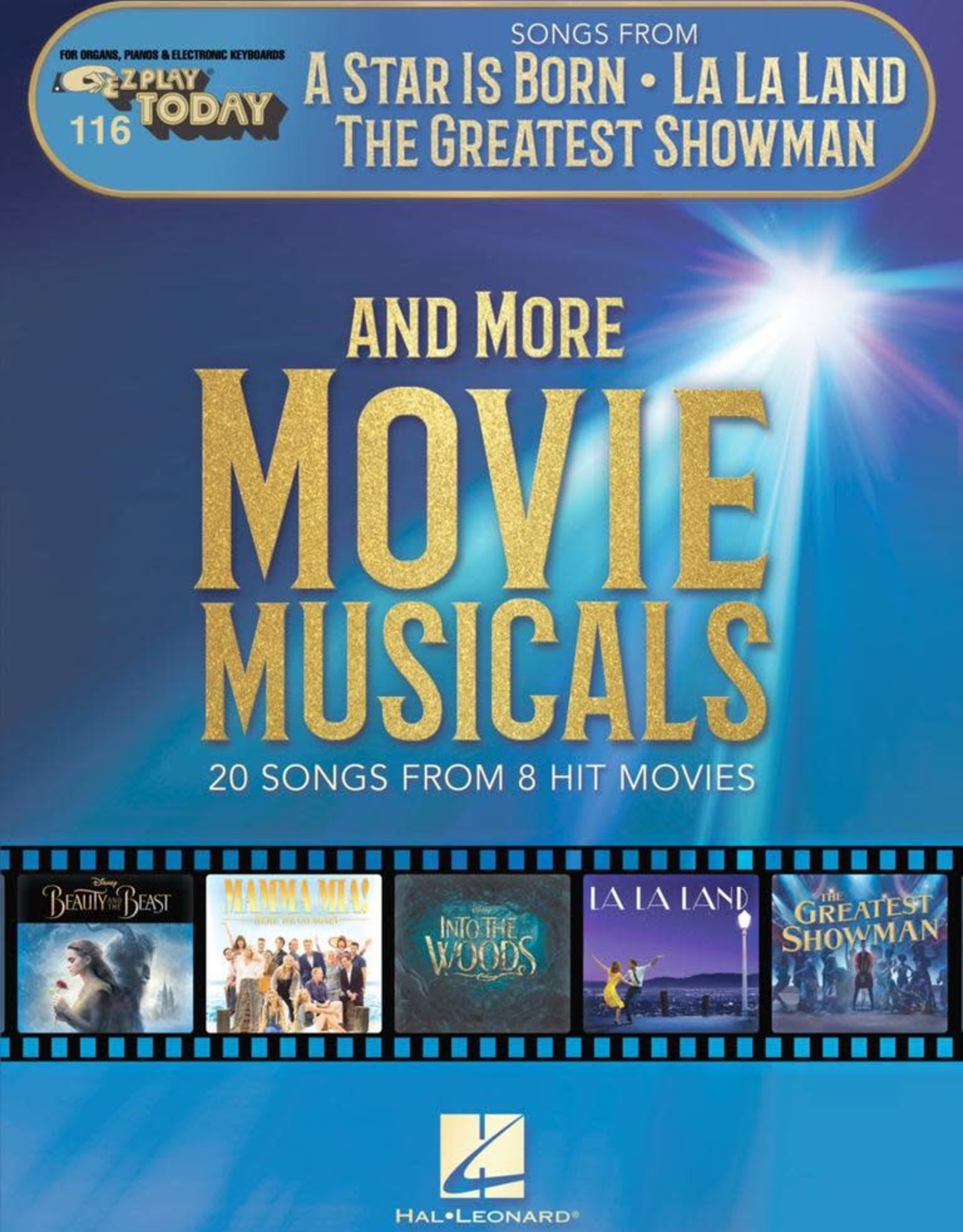 Hal Leonard Songs from A Star Is Born, La La Land, The Greatest Showman, and More Movie Musicals E-Z Play Today