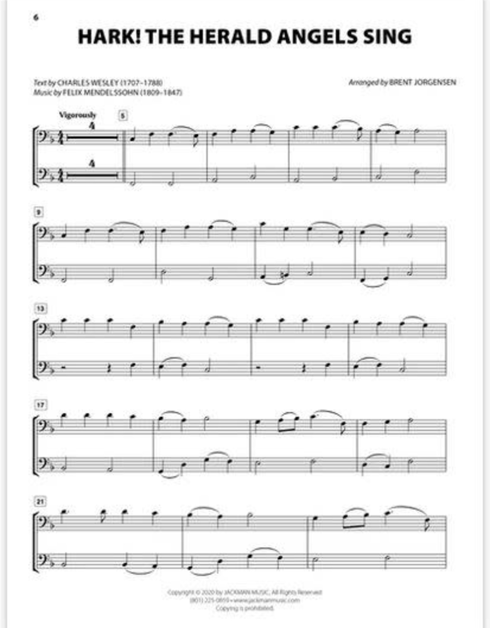 Jackman Music Christmas Hymn-Alongs - arr. Brent Jorgensen - Trombone