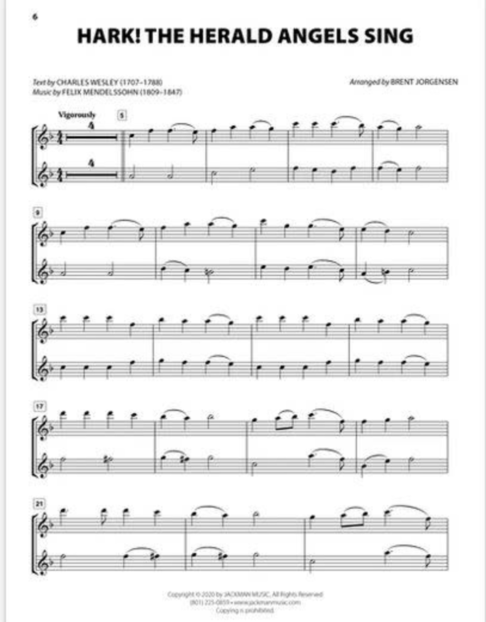 Jackman Music Christmas Hymn-Alongs - arr. Brent Jorgensen - Flute