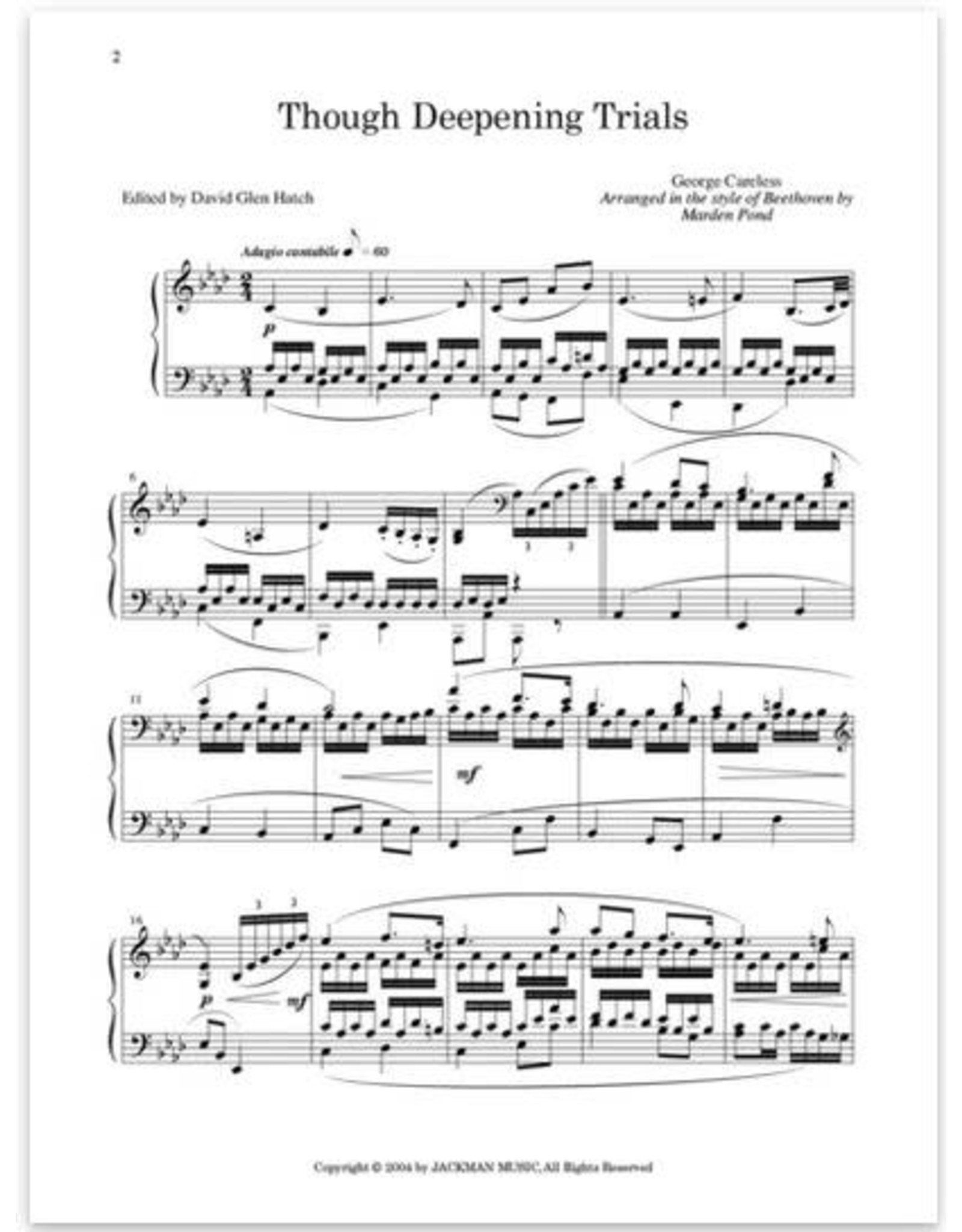 Jackman Music Master's Touch Vol. 1 arr. Marden Pond