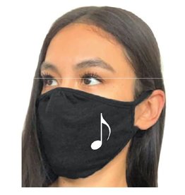 Misc. Supplier Music Face Mask - Black with White Eighth Note