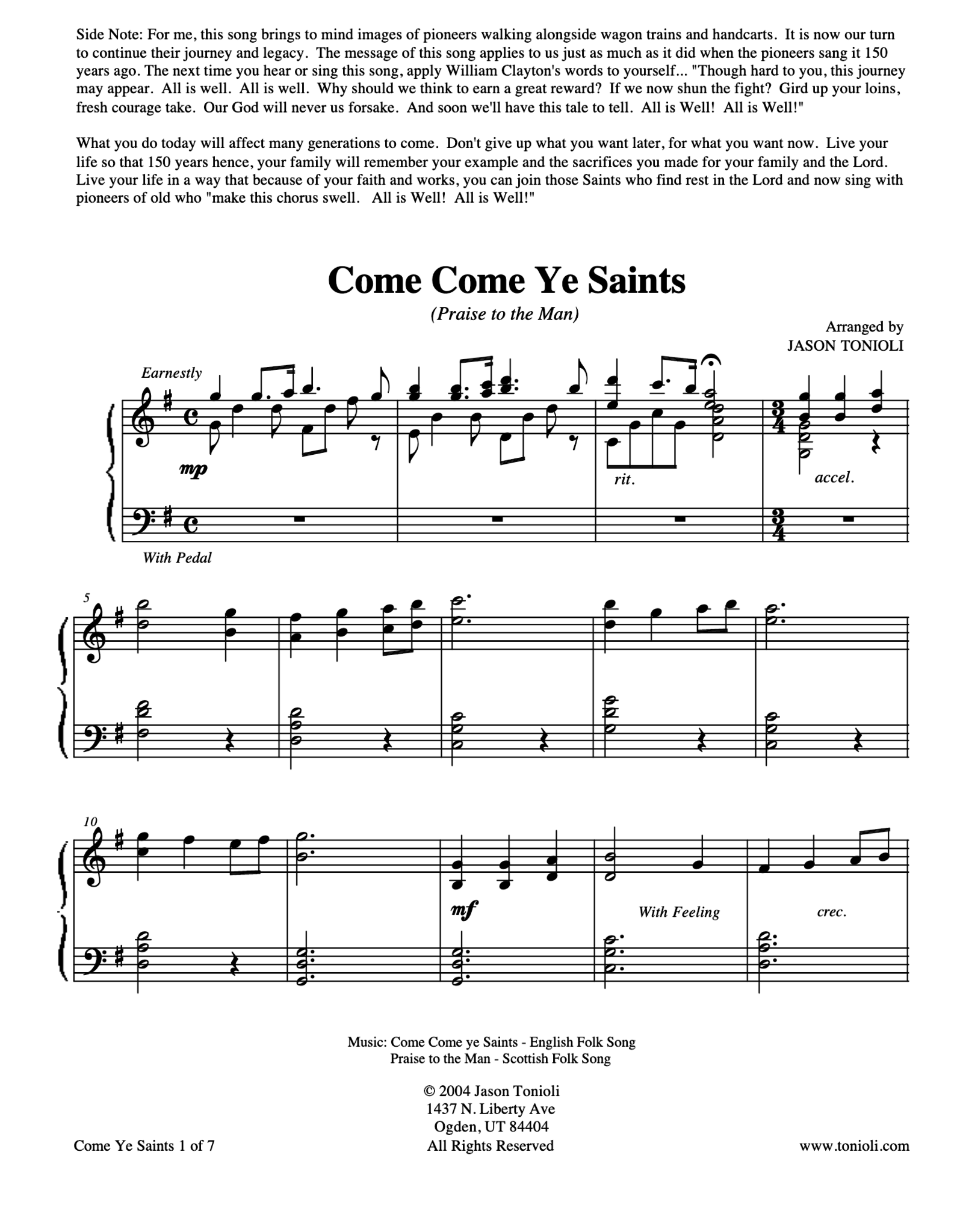 Jason Tonioli Sacred Piano Hymns 1 by Jason Tonioli