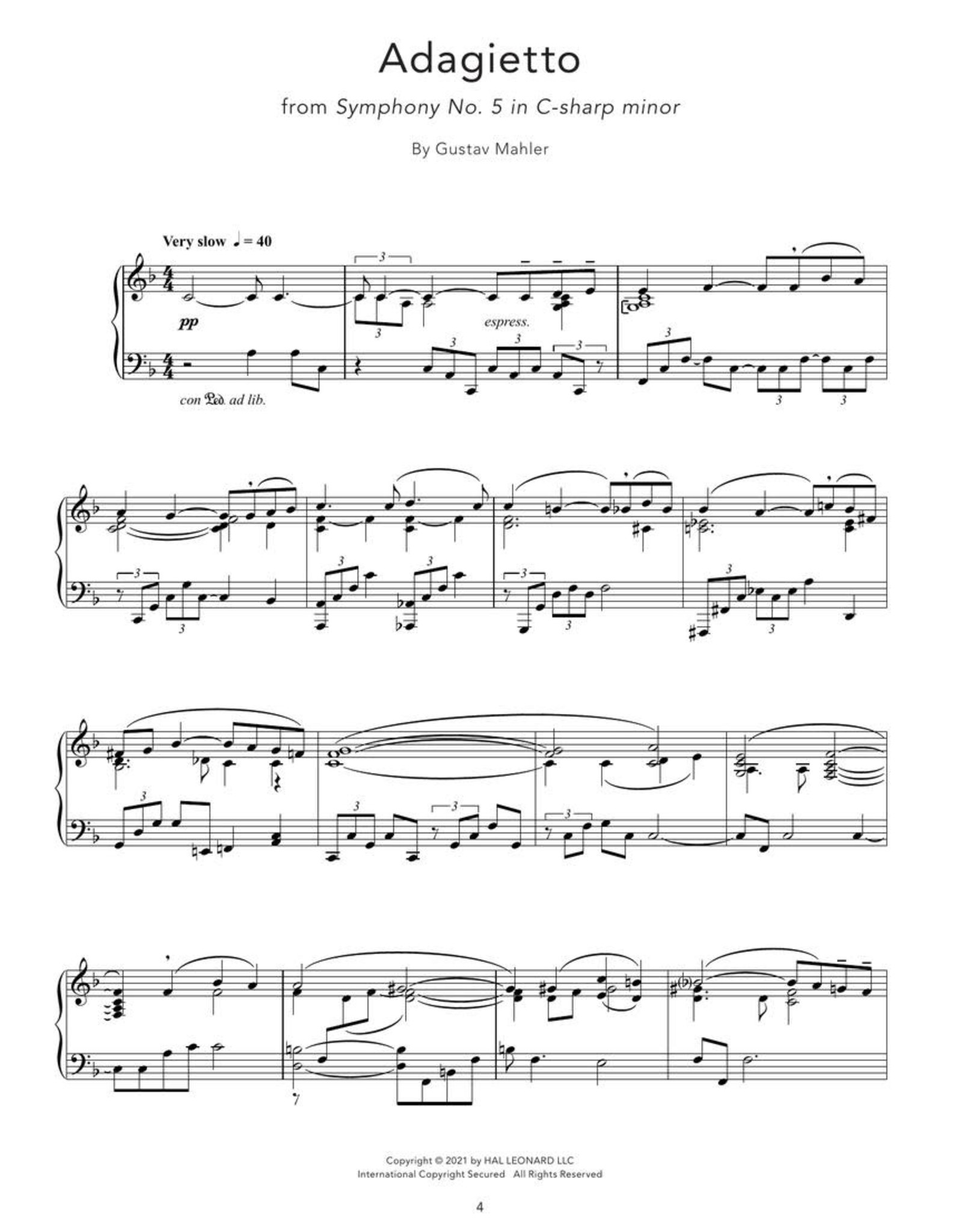 Hal Leonard Peaceful Classical Piano Solos