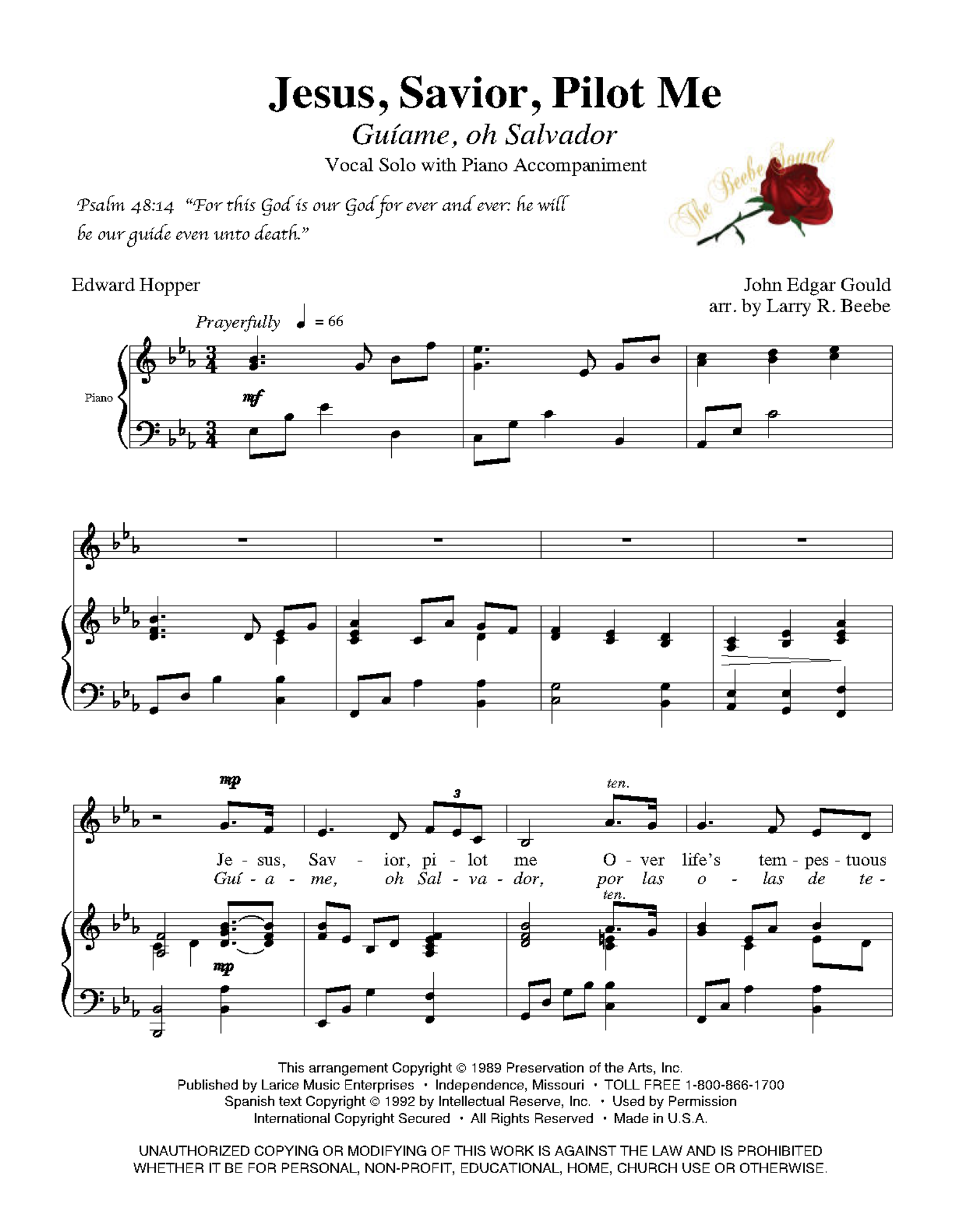 Larice Music Sing a Song of Joy for Medium Low Voice Volume 1 arr. Larry Beebe