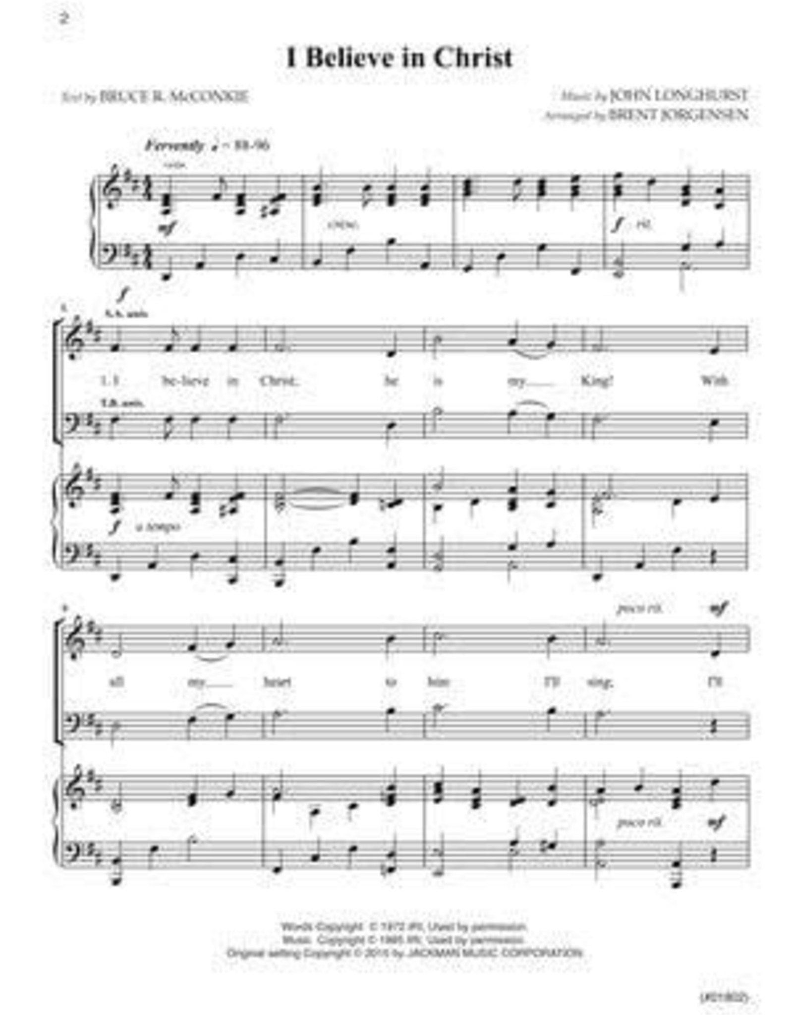 Jackman Music Hymnplicity Ward Choir, Book 11