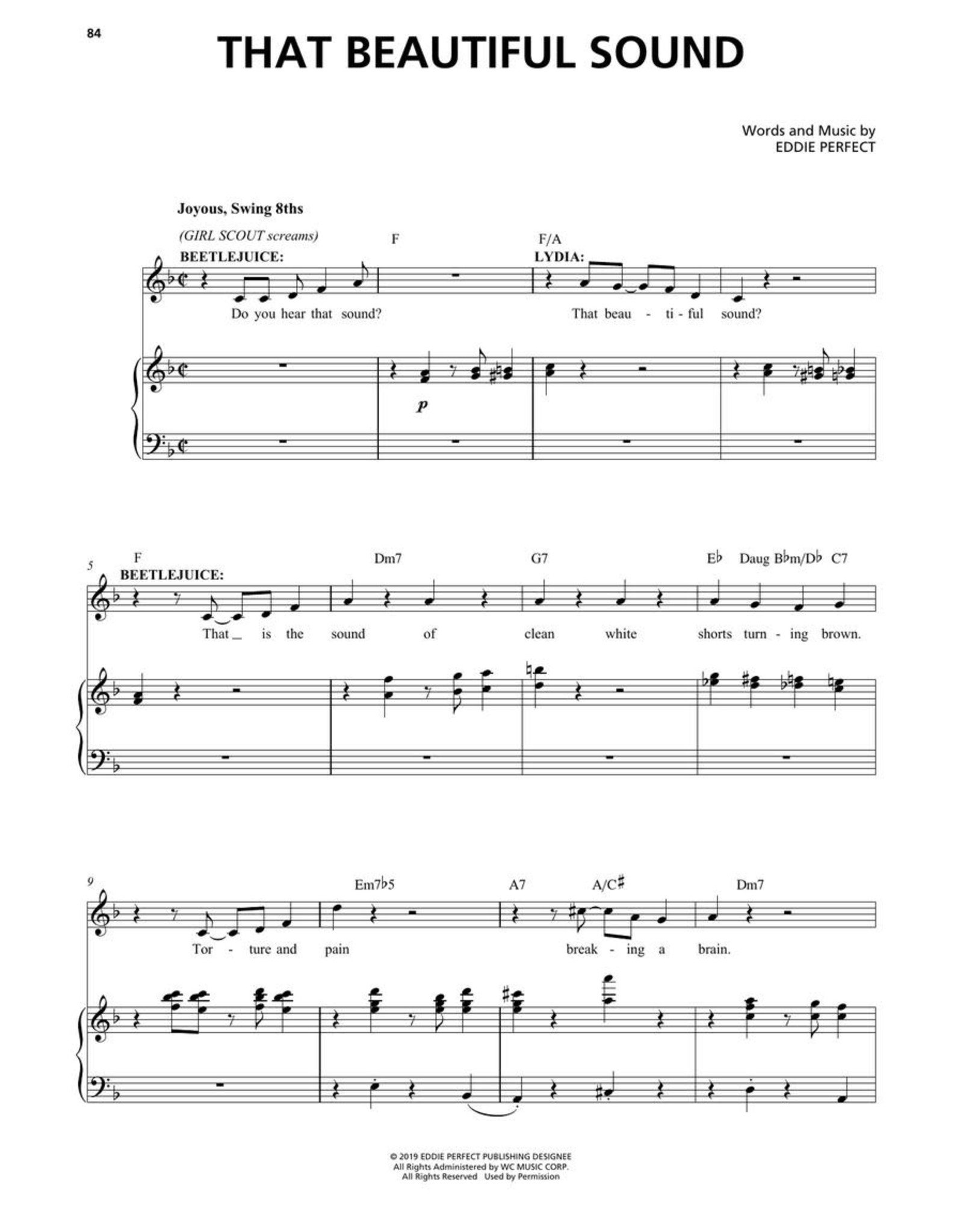 Hal Leonard Beetlejuice the Musical - Vocal Selections