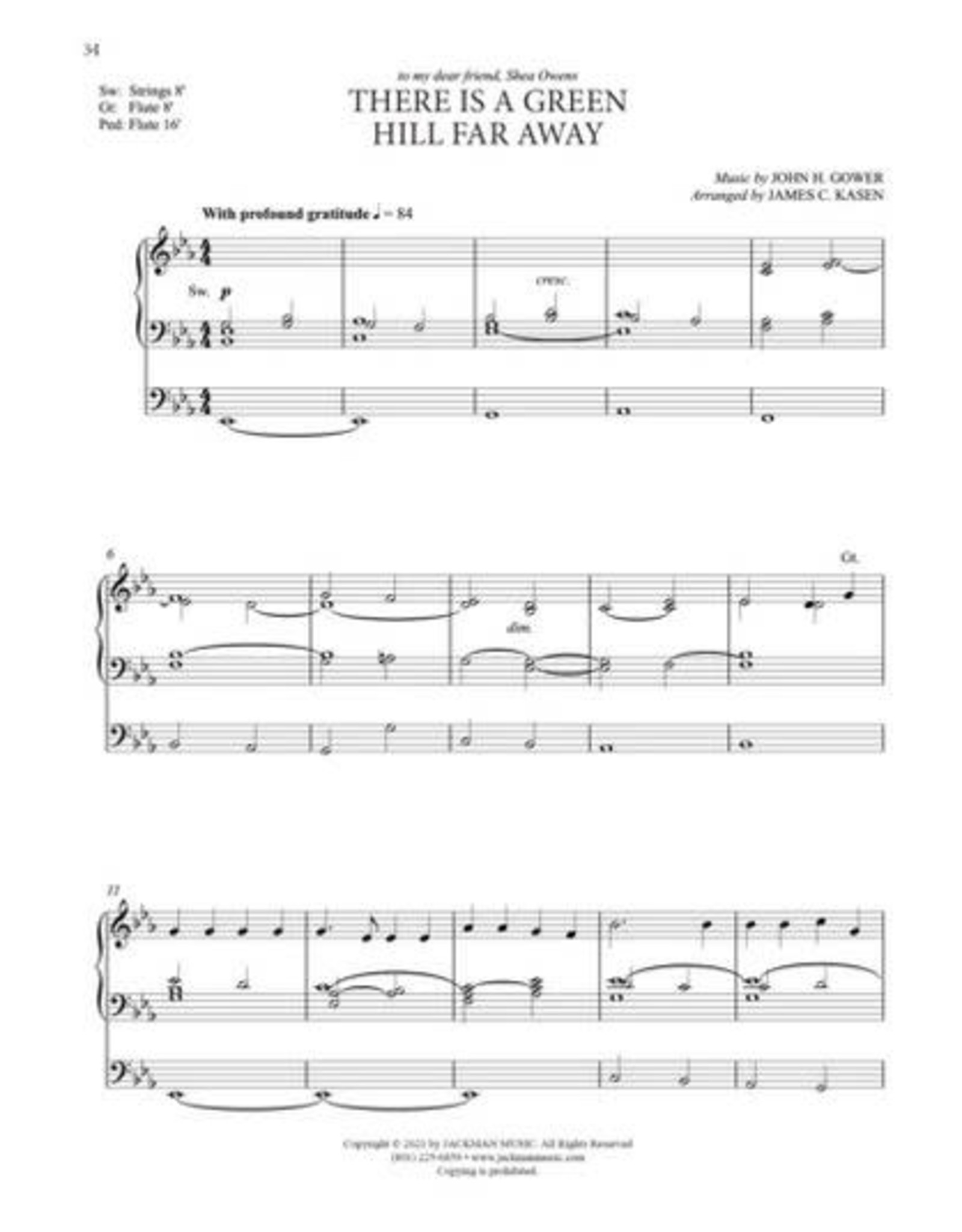 Jackman Music Organ Postludes for Church Services Vol. 8 arr. James C. Kasen