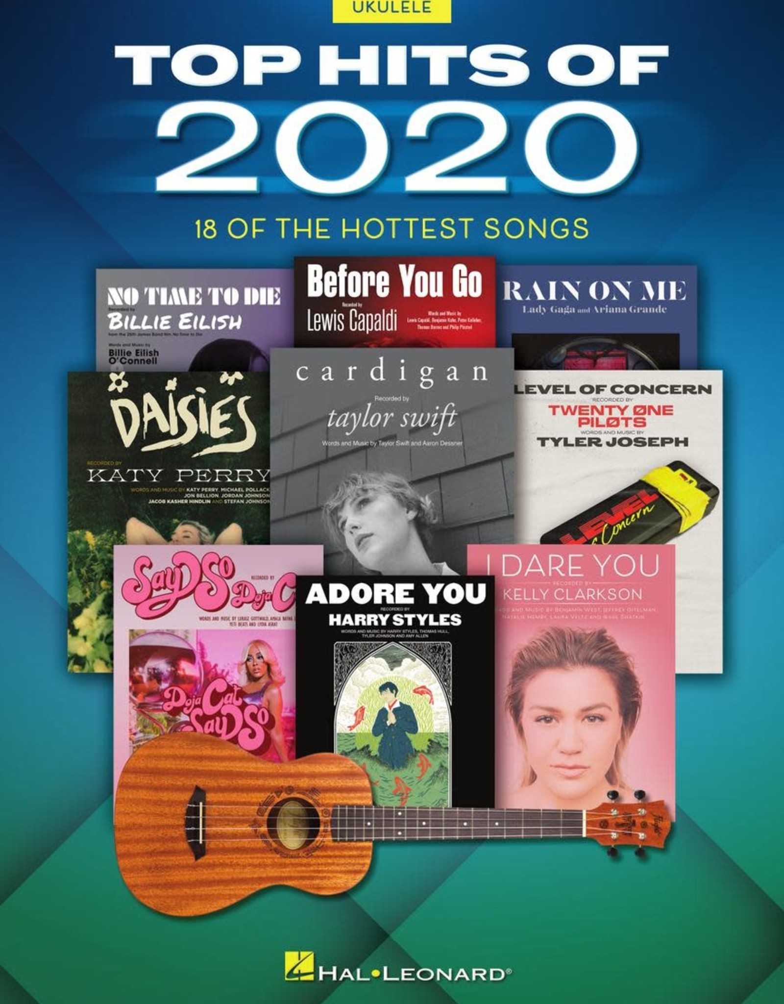 Hal Leonard Top Hits of 2020 for Ukulele - 18 of the Hottest Songs