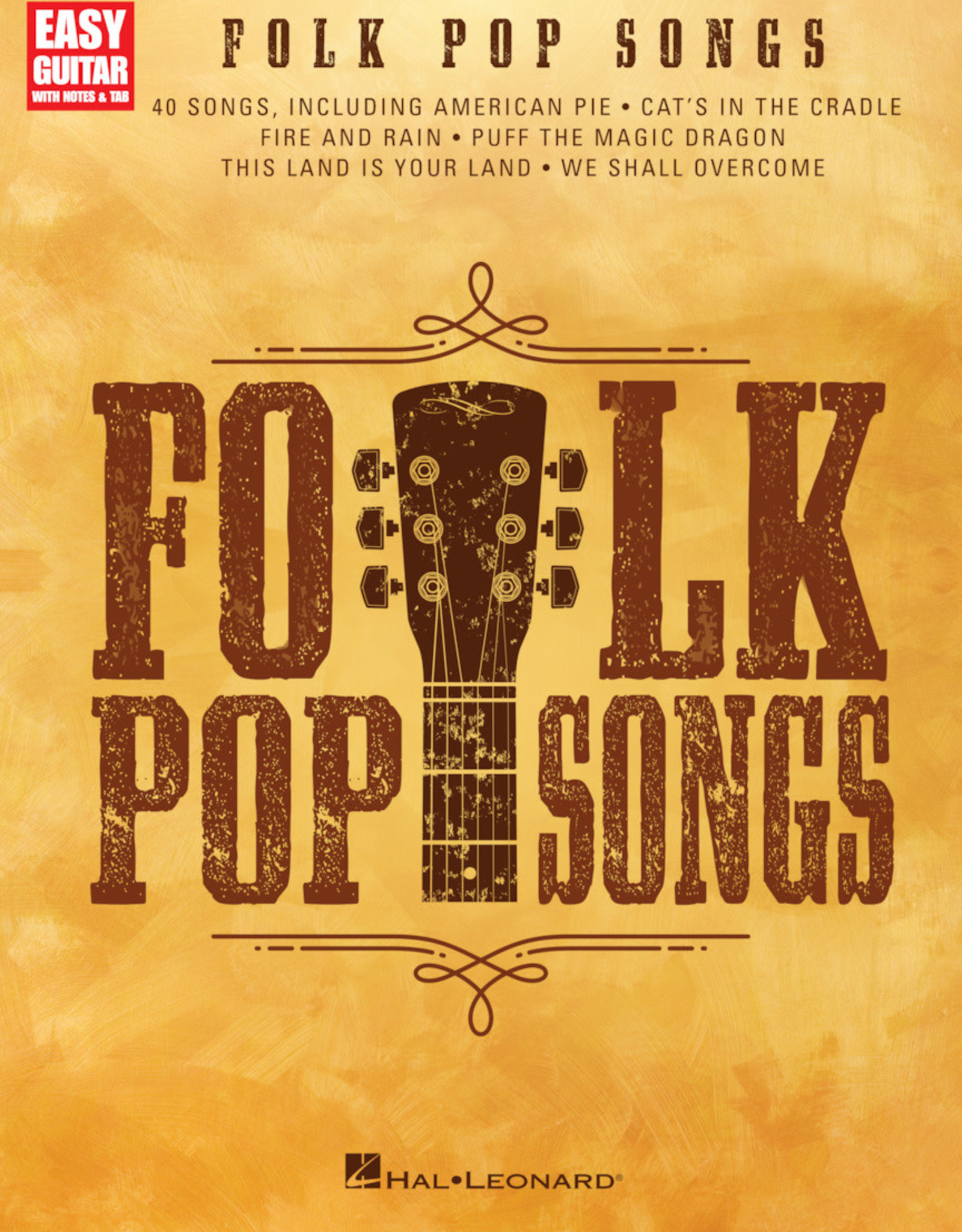 Hal Leonard Folk Pop Songs - Easy Guitar with Notes and Tablature