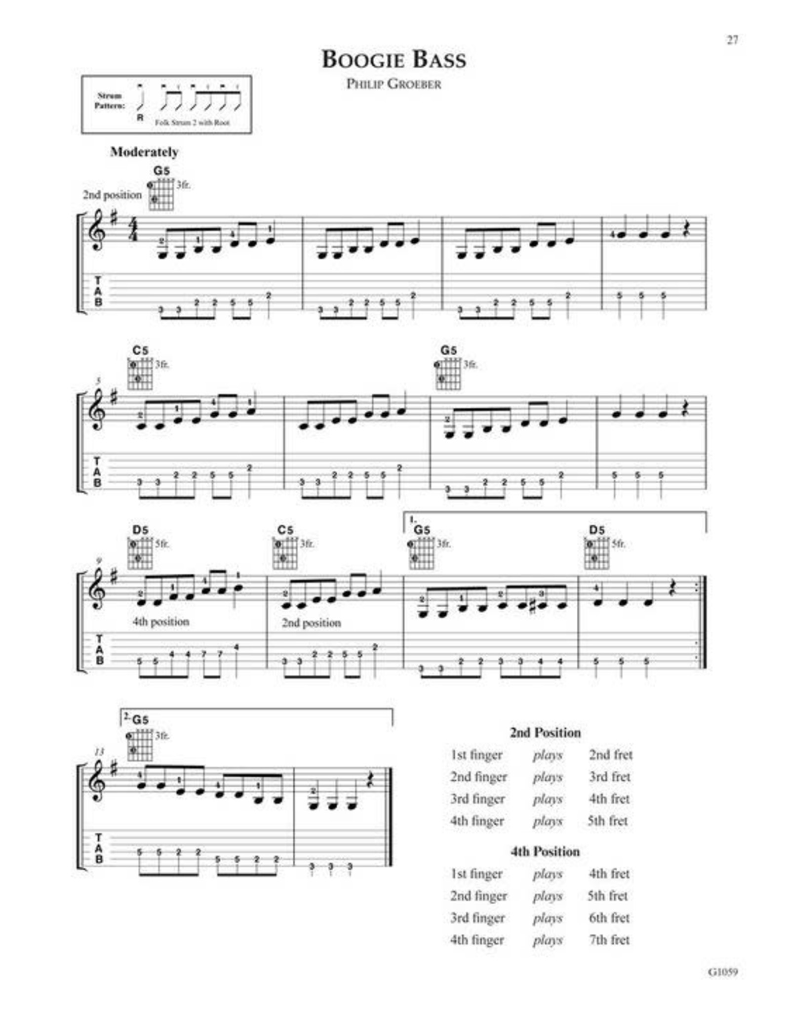 FJH Music Company Big & Easy Songbook for Guitar with Tablature