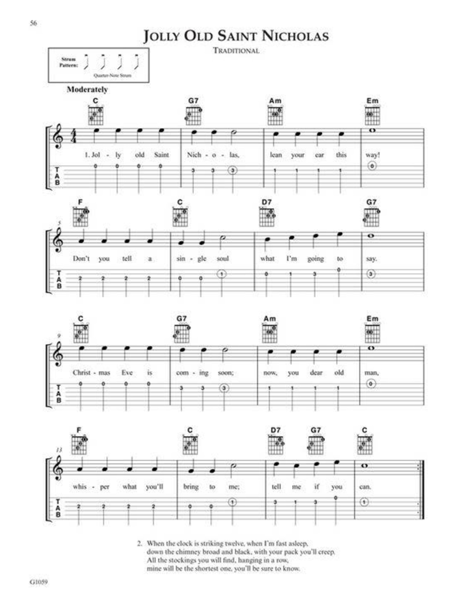 FJH Music Company Big & Easy Songbook for Guitar with Tablature