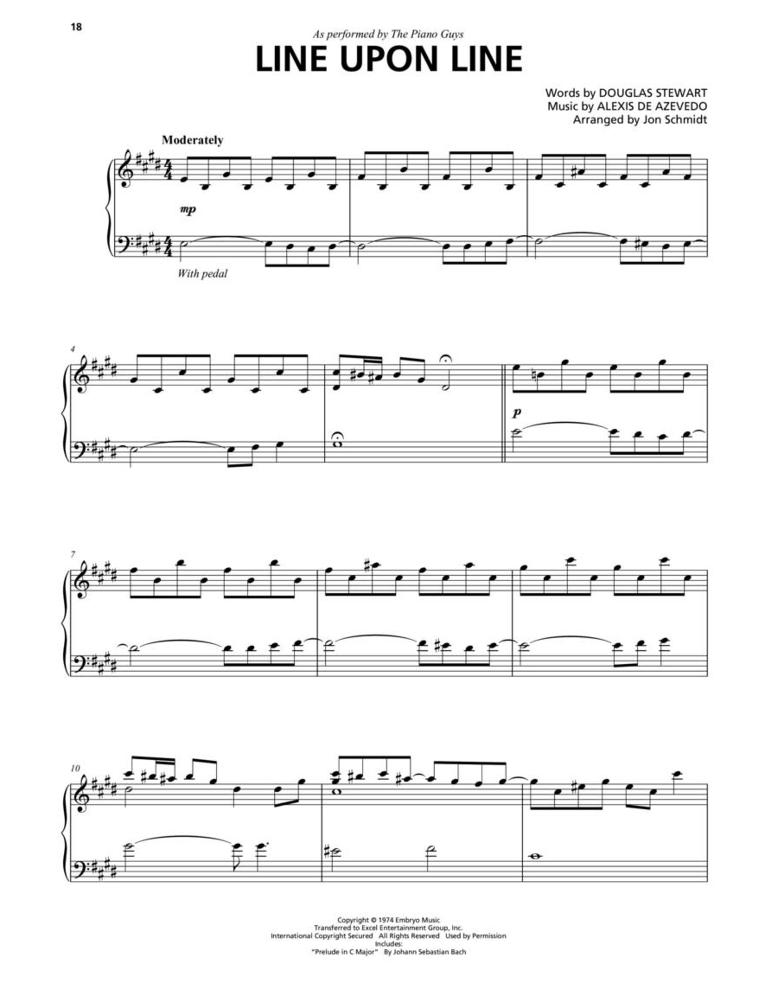 Hal Leonard Piano Guys - Covers Piano Solo with Optional Cello