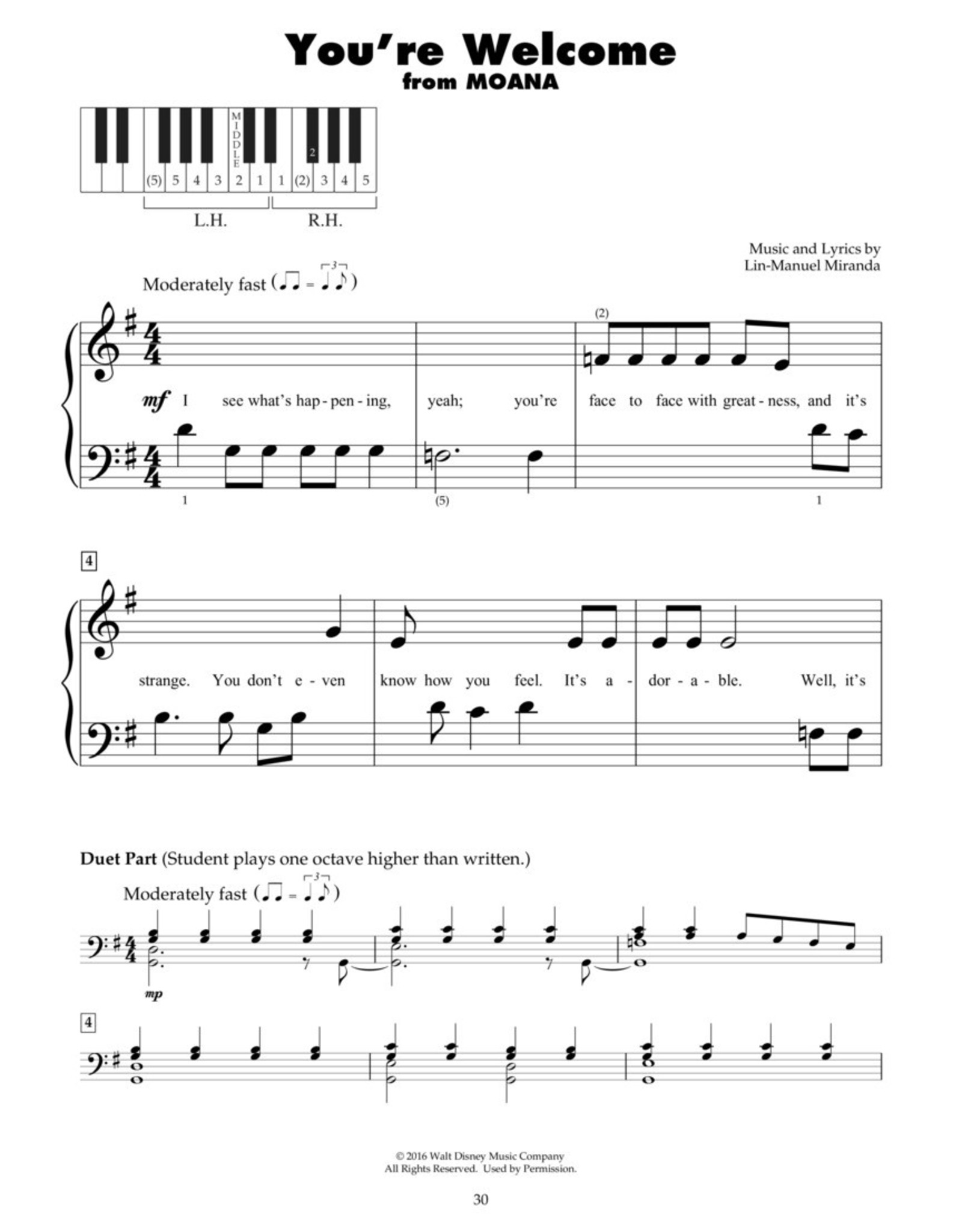 Partitions : Disney Movie Fun (5 Finger Piano)