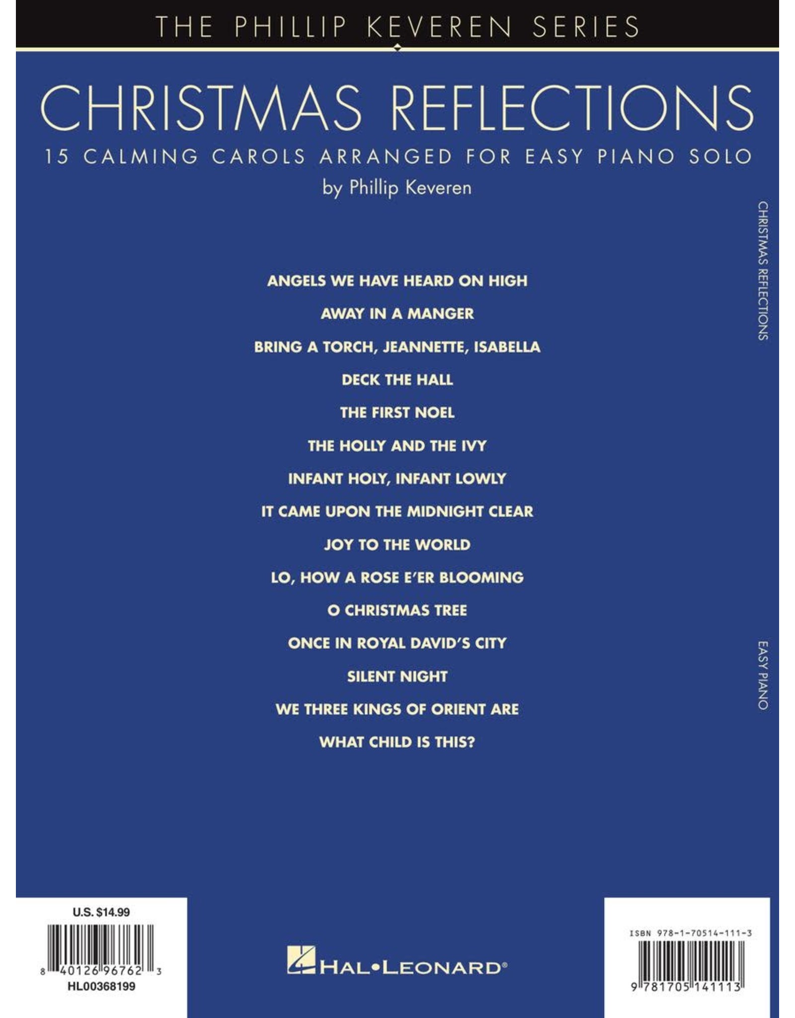Hal Leonard Christmas Reflections - Easy Piano Calming  Carols arr. Phillip Keveren