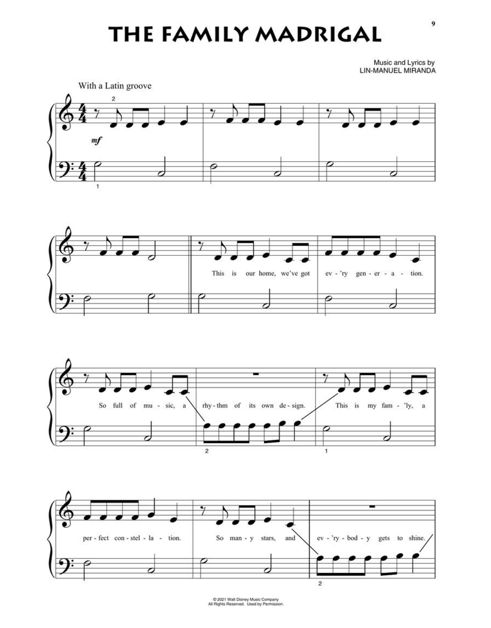 Hal Leonard Encanto - Beginning Piano Solo