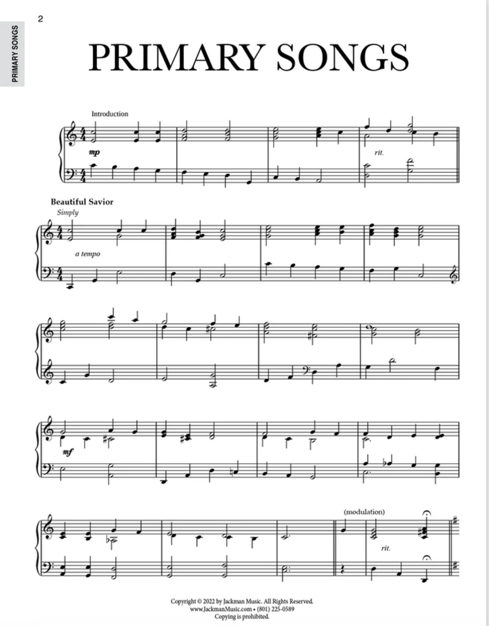 Jackman Music Prelude Piano Chains for Funerals arr. Brent Jorgensen