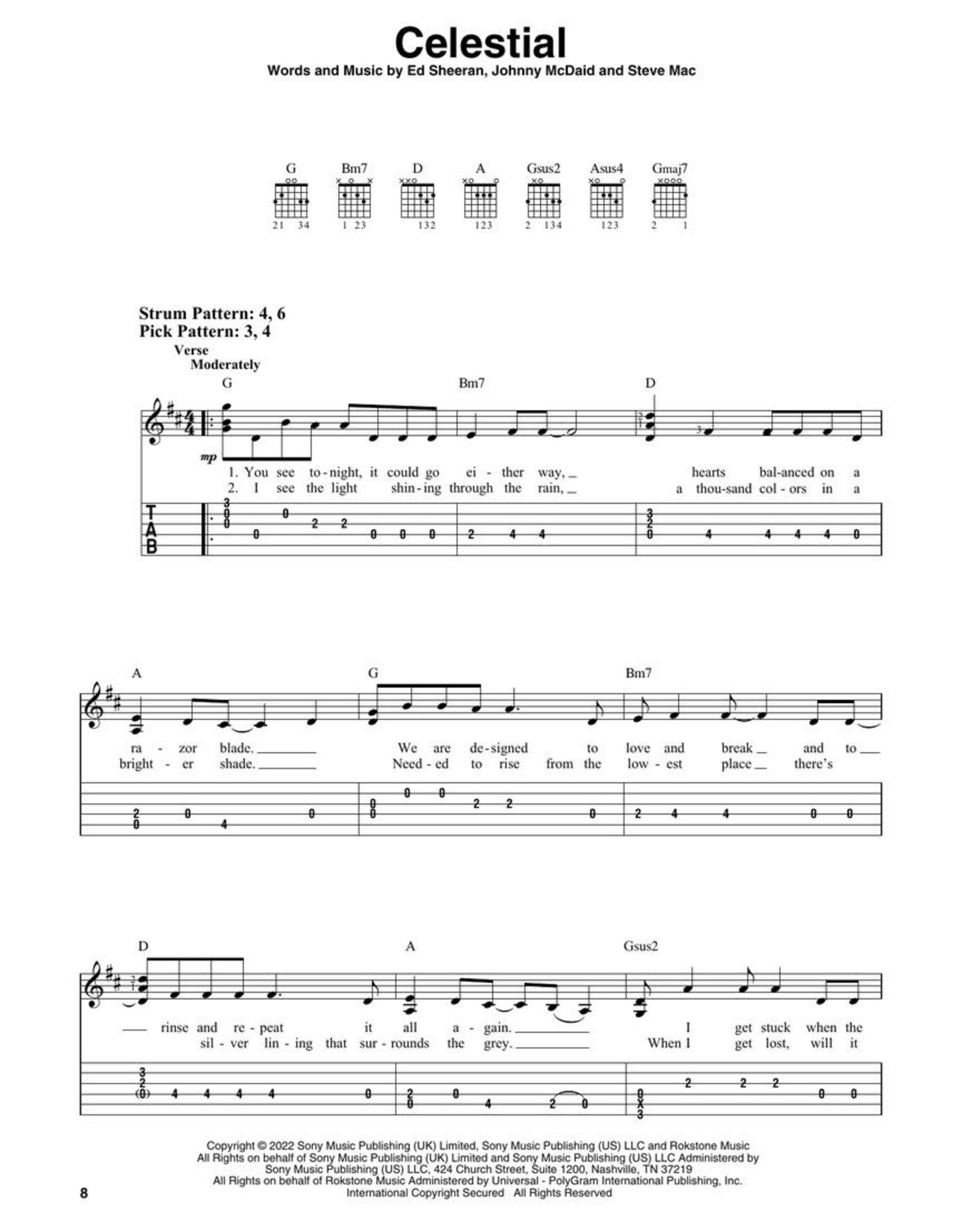 Chart Hits Of 2021-2022 (Easy Guitar With Tab) 