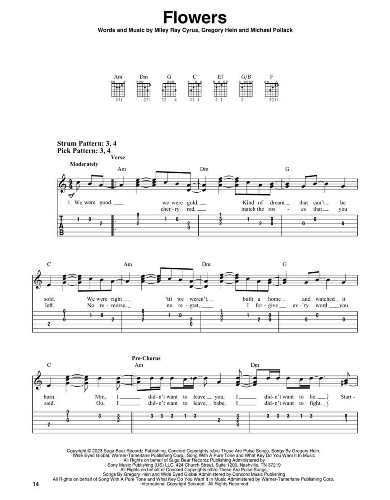 Easy Pop Melodies for Guitar - Bountiful Music