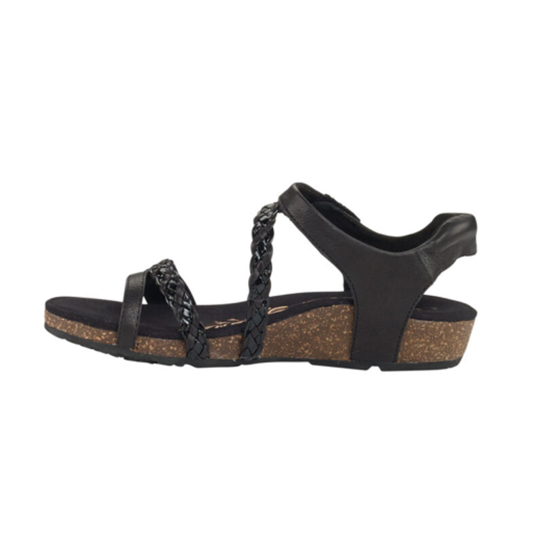 Aetrex Jillian Braided Quarter Strap Sandal