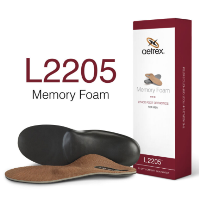 Aetrex Lynco Memory Foam Orthotics - L2205 Metatarsal