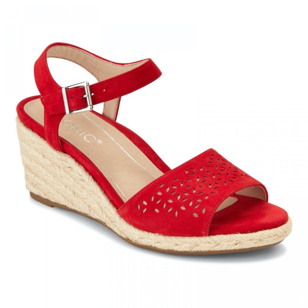 Women's Red Wedge Sandals