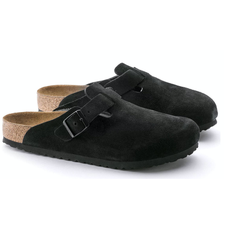 Birkenstock Boston Suede Soft Footbed